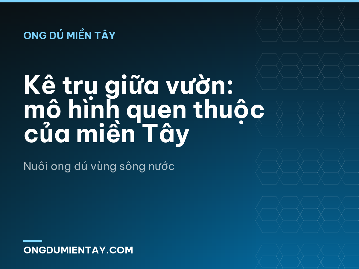 Kê trụ giữa vườn: mô hình quen thuộc của miền Tây