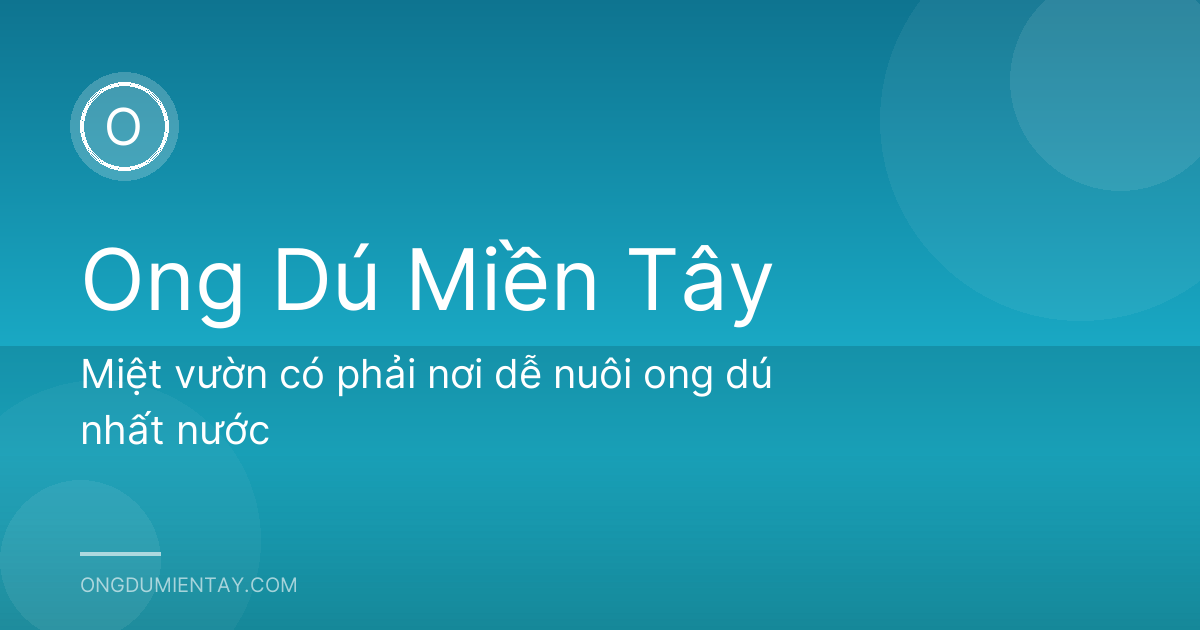 Miệt vườn có phải nơi dễ nuôi ong dú nhất nước